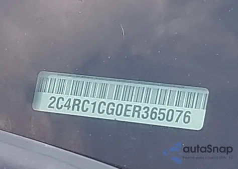2014 Chrysler Town & Country Touring-L 30Th Anniversary z USA, uszkodzony, nr VIN 2C4RC1CG0ER365076